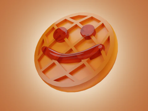 Waffle3D Modello 3D