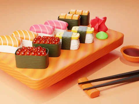 Sushi3D Modelo 3D