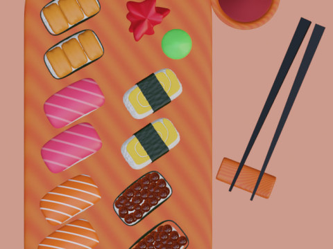 Sushi3D 3Dモデル