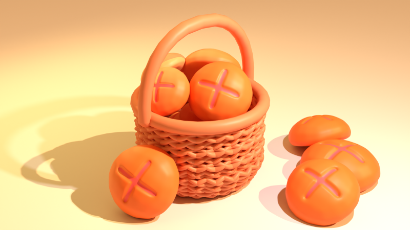 Basket of Breads3D Modelo 3D .c4d .max .obj .3ds .fbx .stl .blend 
