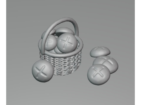 Basket of Breads3D Modelo 3D