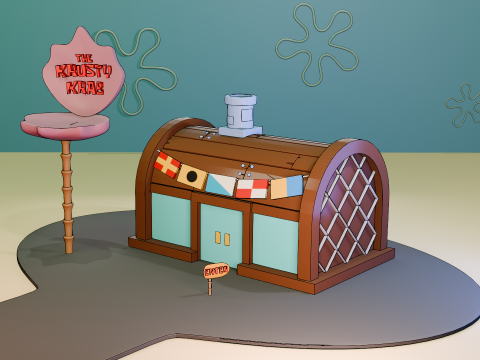 Krusty Krab3D Modelo 3D