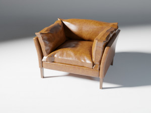 Classic Milano Armchair 3D Model