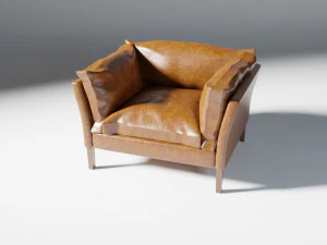 Classic Milano Armchair 3D Model