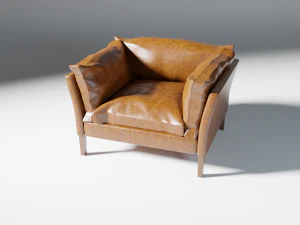 Classic Milano Armchair 3D Model
