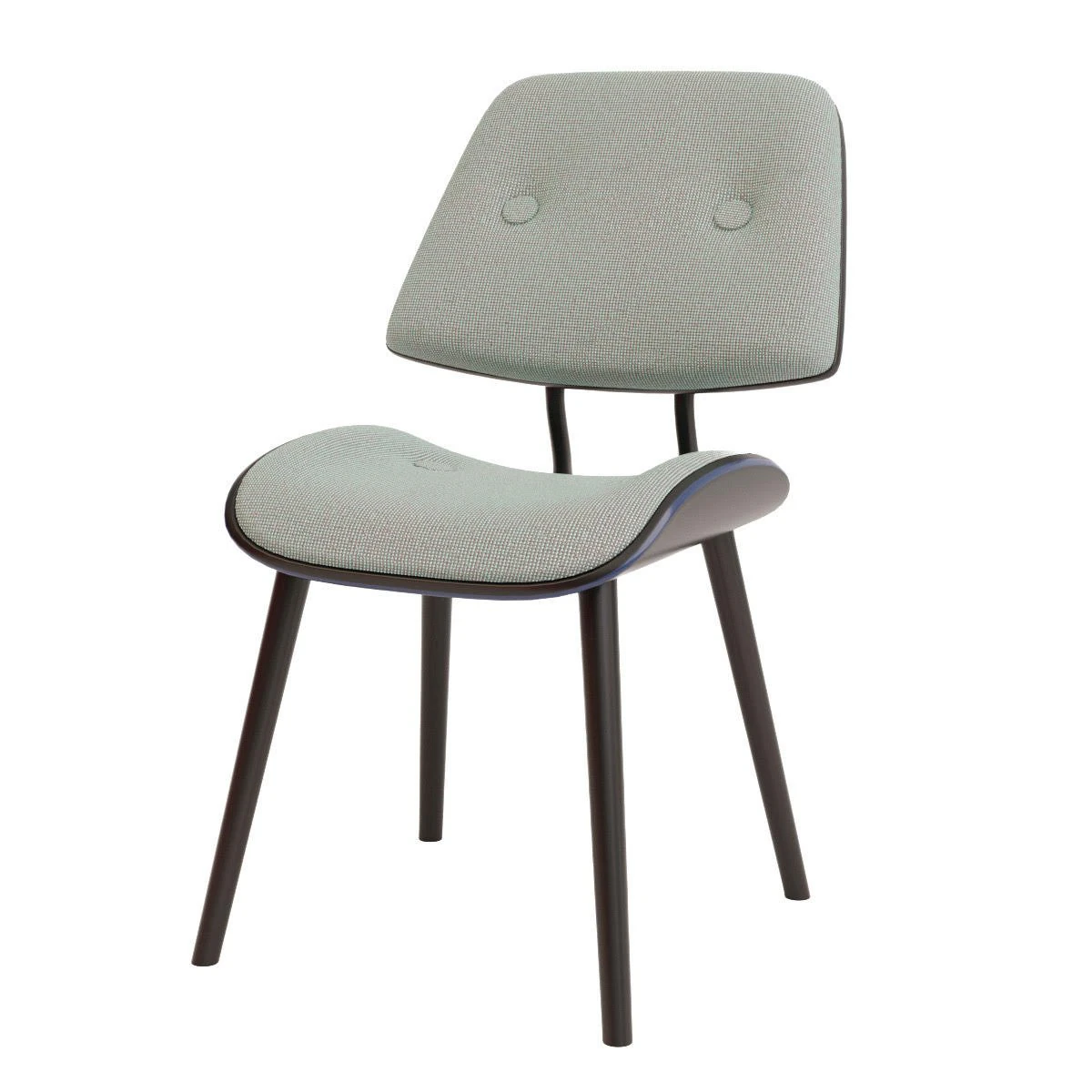 Upholstered chair 3D Model .c4d .max .obj .3ds .fbx .stl .blend 