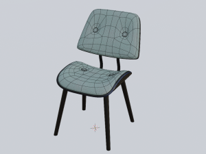 Upholstered chair 3D Модель
