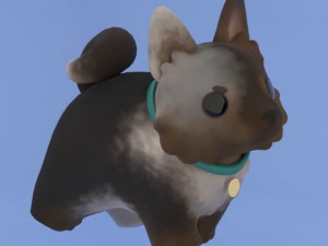 Animated Cartoon Dogs Set Low-poly Modello 3D