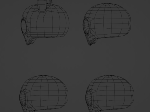 LowPoly Cartoony Skulls Modèle 3D