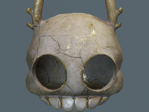 LowPoly Cartoony Skulls Modèle 3D