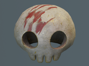 LowPoly Cartoony Skulls Modèle 3D