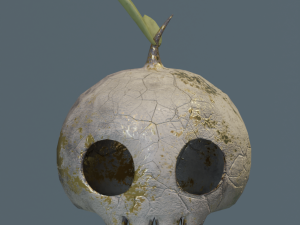 LowPoly Cartoony Skulls Modèle 3D