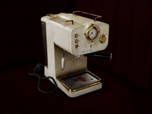 Retro Espresso Machine Retro Coffee Machine 3D Model