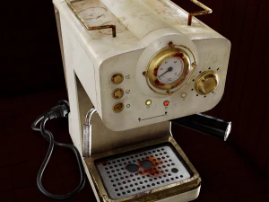 Retro Espresso Machine Retro Coffee Machine 3D Model