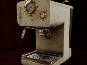 Retro Espresso Machine Retro Coffee Machine 3D Model