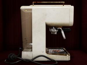 Retro Espresso Machine Retro Coffee Machine 3D Модель