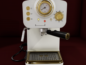 Retro Espresso Machine Retro Coffee Machine 3D Модель