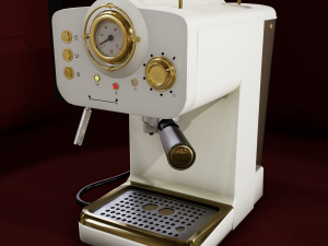 Retro Espresso Machine Retro Coffee Machine 3D Модель