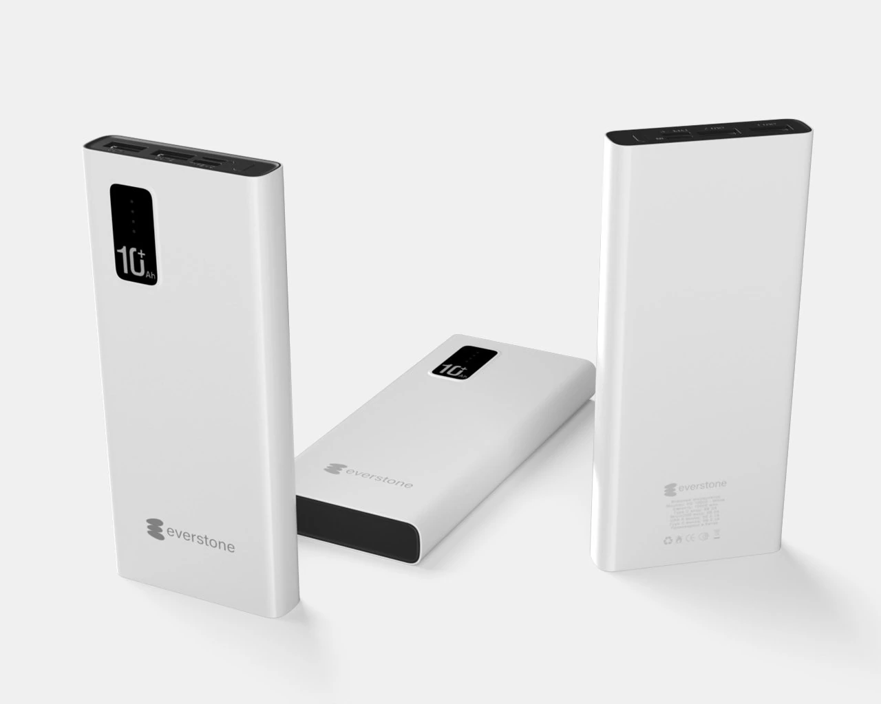 Power bank Everstone 10A 3D Model .c4d .max .obj .3ds .fbx .stl .blend 