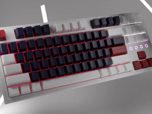 Teclado mec&aacute;nico FlEsports CMK98 Modelo 3D
