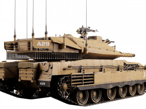 3D MBT MERKAVA Mk4 3Dモデル