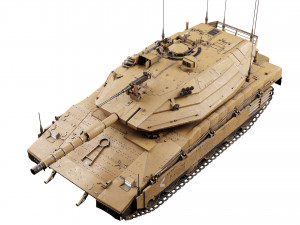 3D MBT MERKAVA Mk4 3Dモデル