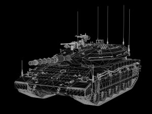 3D MBT MERKAVA Mk4 3Dモデル