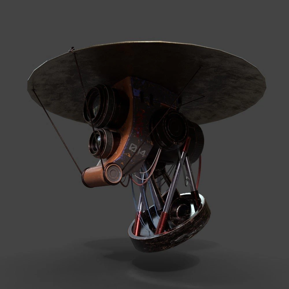 Drone 3D Model .c4d .max .obj .3ds .fbx .stl .blend