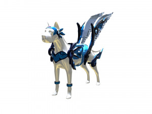 Dog Armor Fantasy 3D Model