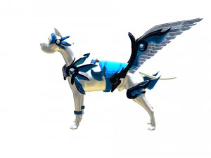Dog Armor Fantasy 3D Model