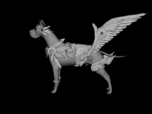 Dog Armor Fantasy 3D Model