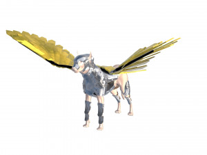 Dog Armor Wing 3D Model