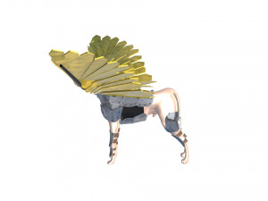 Dog Armor Wing 3D Model
