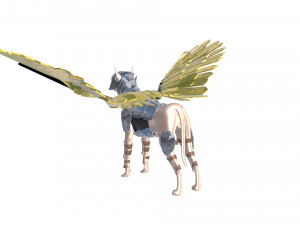 Dog Armor Wing 3D Model