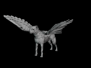 Dog Armor Wing 3D Model