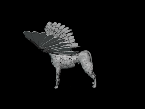 Dog Armor Wing 3D Model