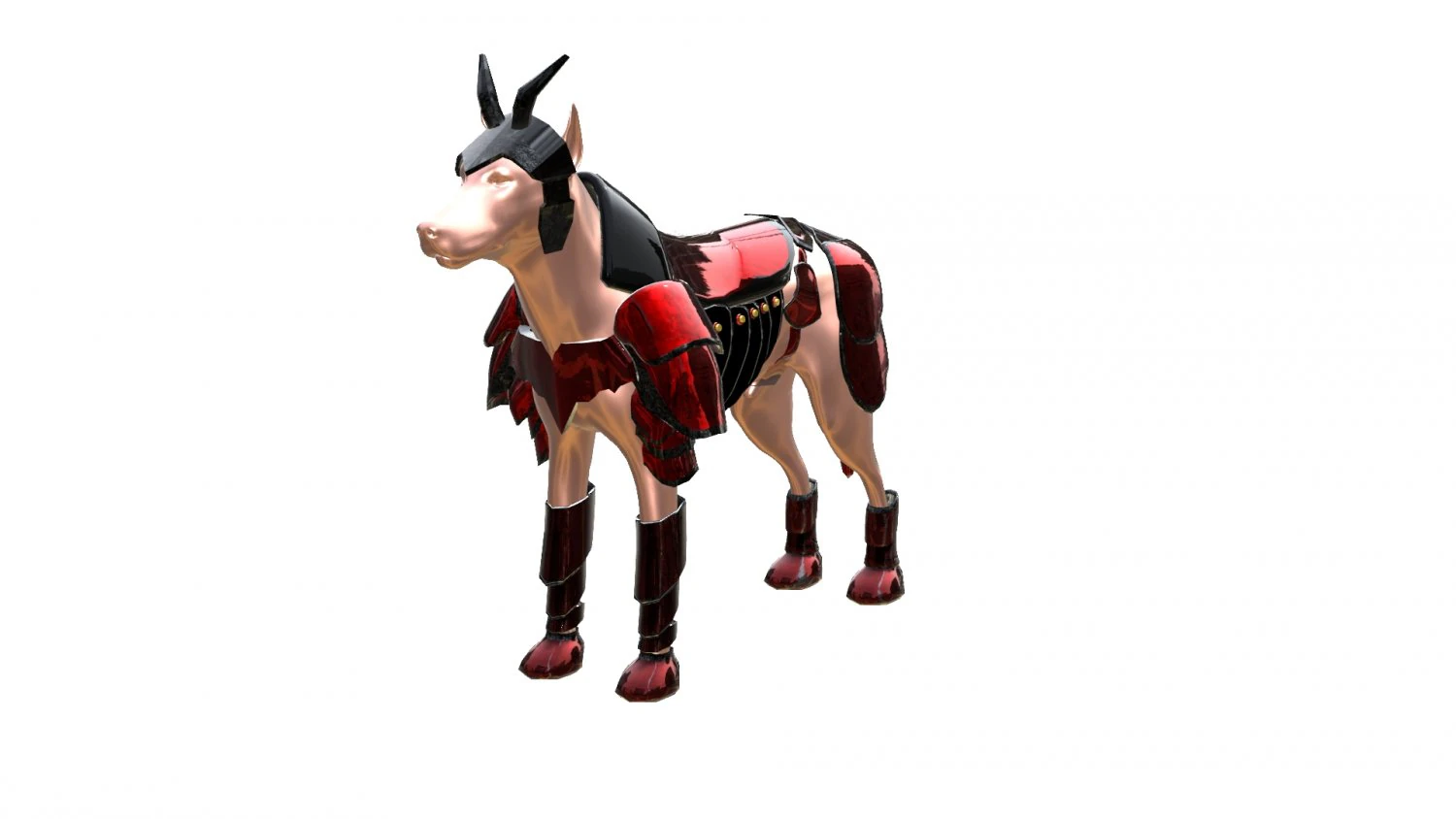 Dog Dark Armor 3D Model .c4d .max .obj .3ds .fbx .stl .blend 