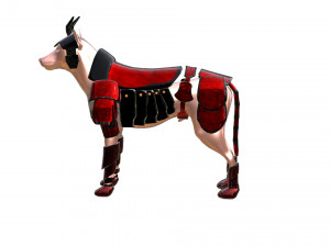 Dog Dark Armor 3D 모델