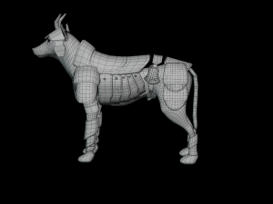 Dog Dark Armor 3D 모델