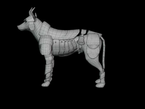 Dog Dark Armor 3D Model