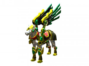 Dog Dragon Armor 3D Model