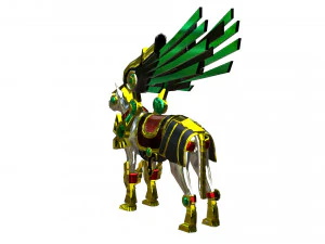 Dog Dragon Armor 3D Model