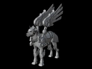 Dog Dragon Armor 3D Model