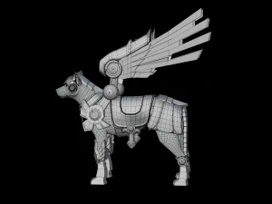 Dog Dragon Armor 3D Model