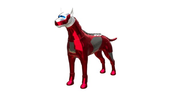 Dog Sci-fi Armor 3D 모델 .c4d .max .obj .3ds .fbx .stl .blend 