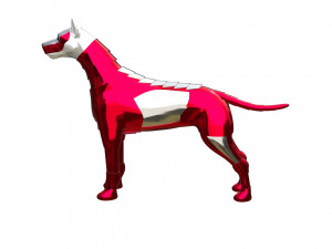 Dog Sci-fi Armor 3D 모델