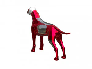 K&ouml;pek Bilim Kurgu Zırhı 3D Model