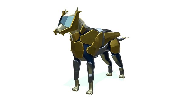 Dog Light Armor 3D 모델 .c4d .max .obj .3ds .fbx .stl .blend 