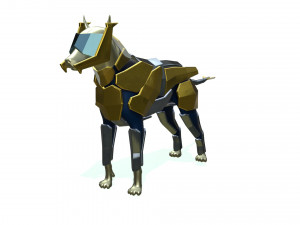 Dog Light Armor 3D Model