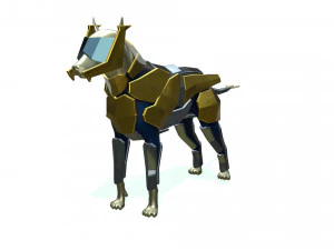 Легка броня собаки 3D Модель